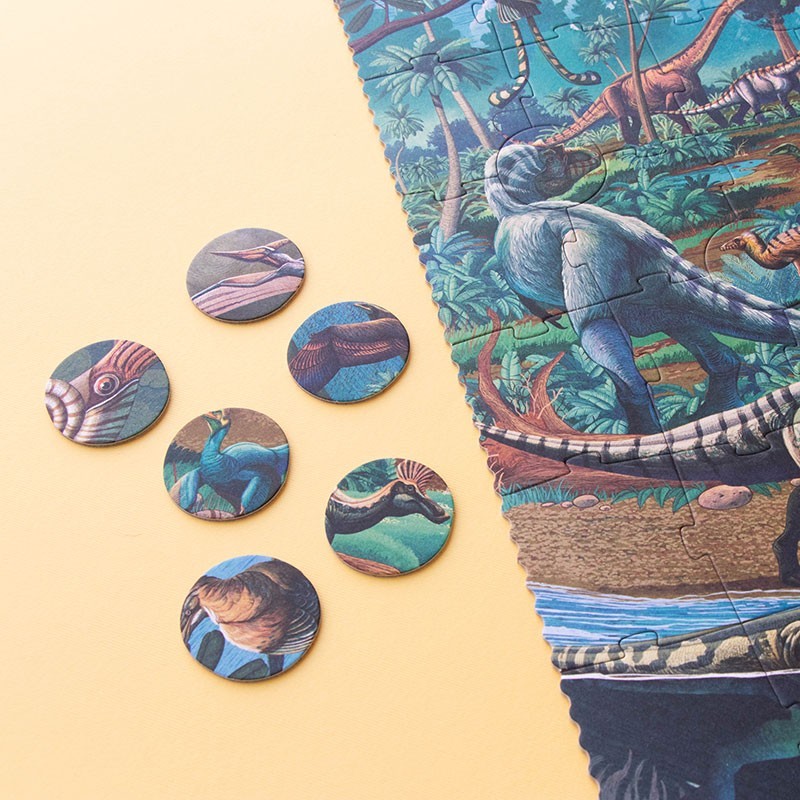 A sustainable dinosaur toy
